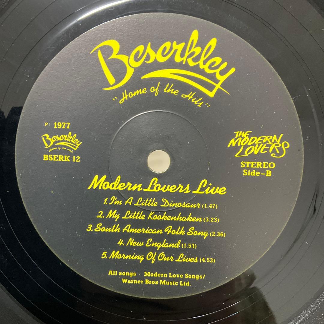 Modern Lovers Live レコード　モダンラバーズ