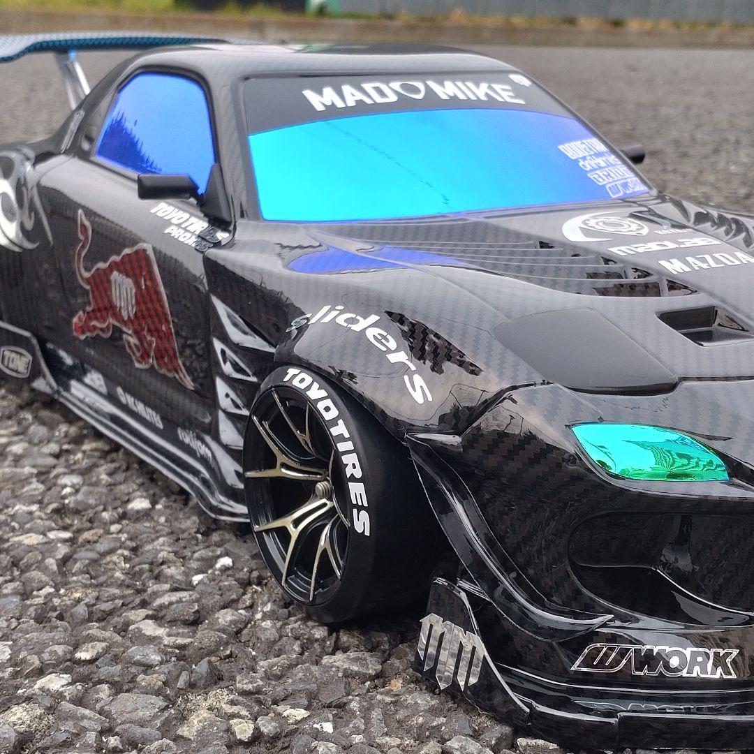 新作 RX7 FD3S カーボン ラジドリ ボディ パンドラRC マッド・マイク