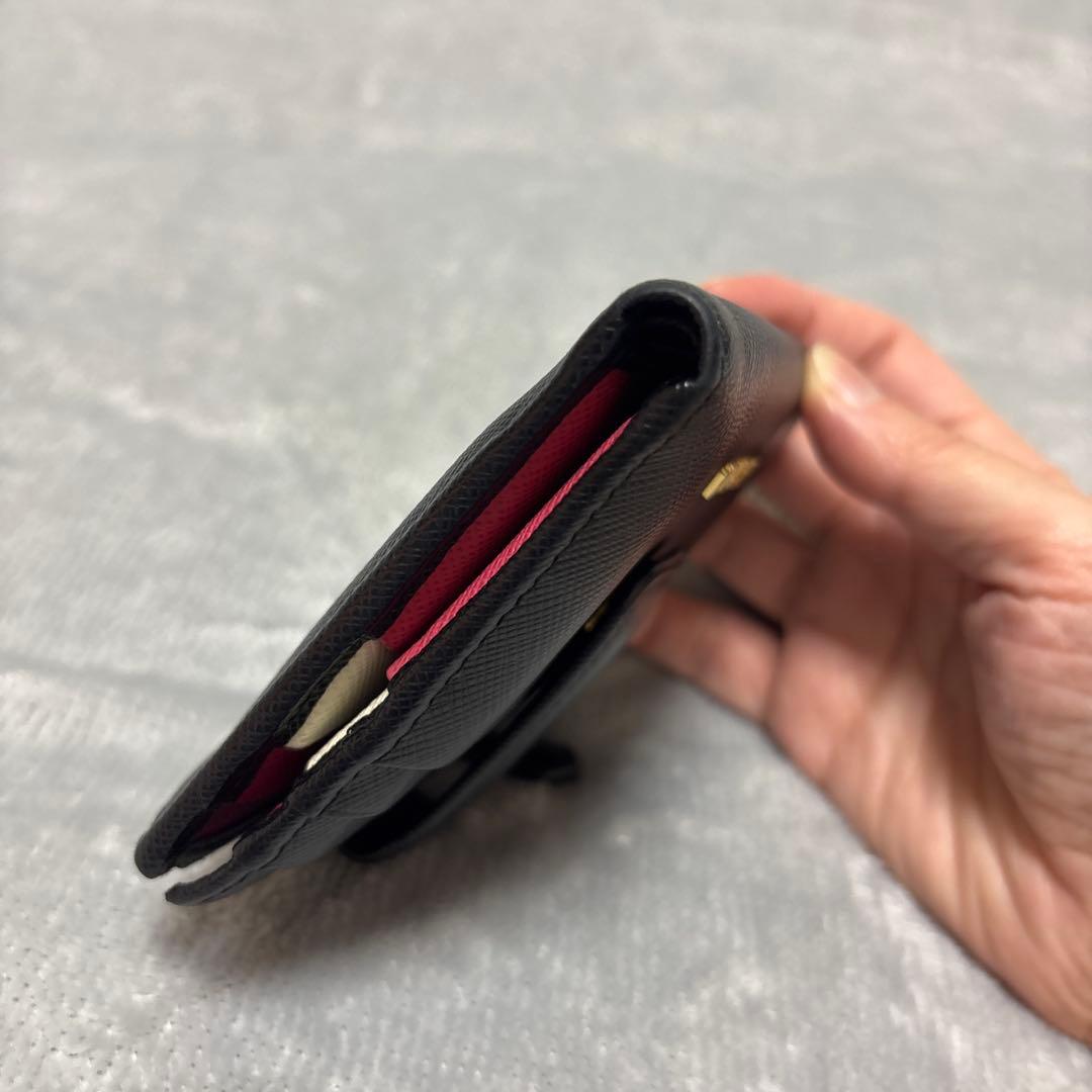 puerさま♡ PRADA サフィアーノレザー 二つ折り財布 マルチカラー