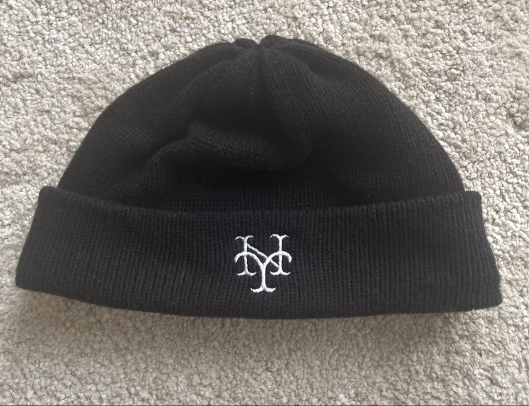 帽子 COMESANDGOES NY CUBANS KNIT BLACK