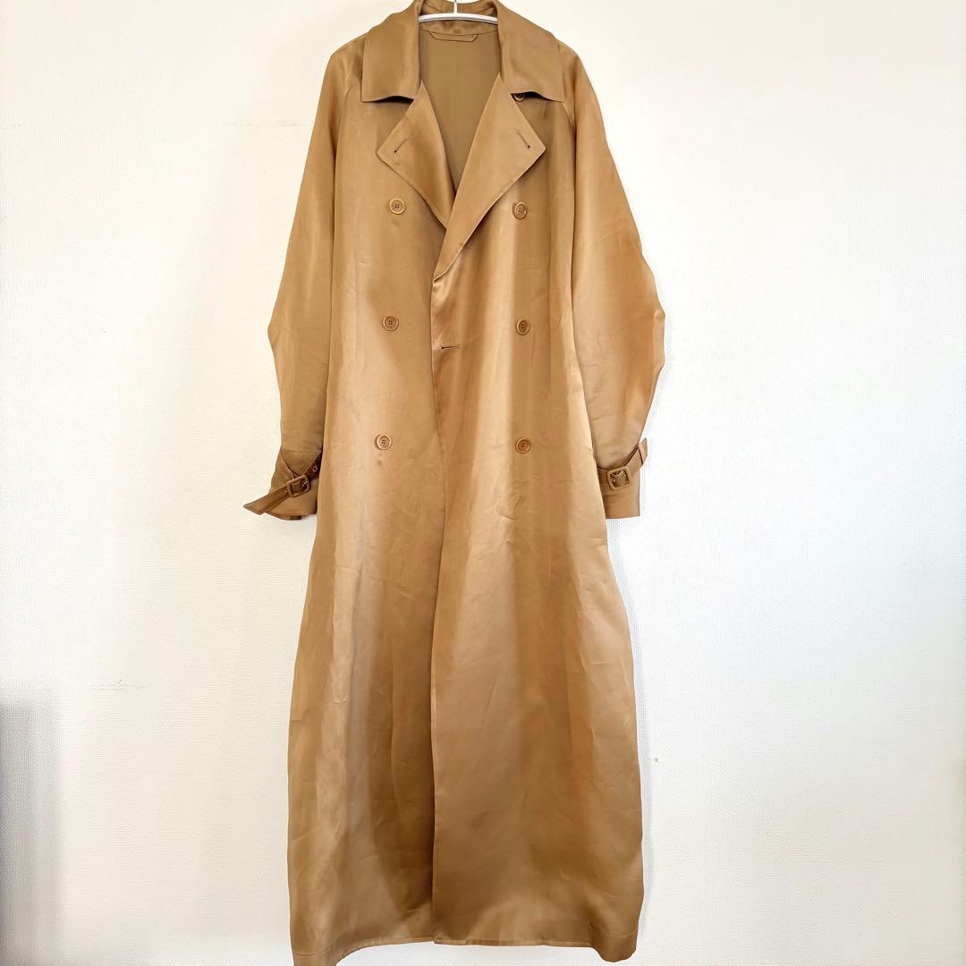 【1回短時間着用】MAX MARA シルク トレンチコート【タキマキ表紙着用】