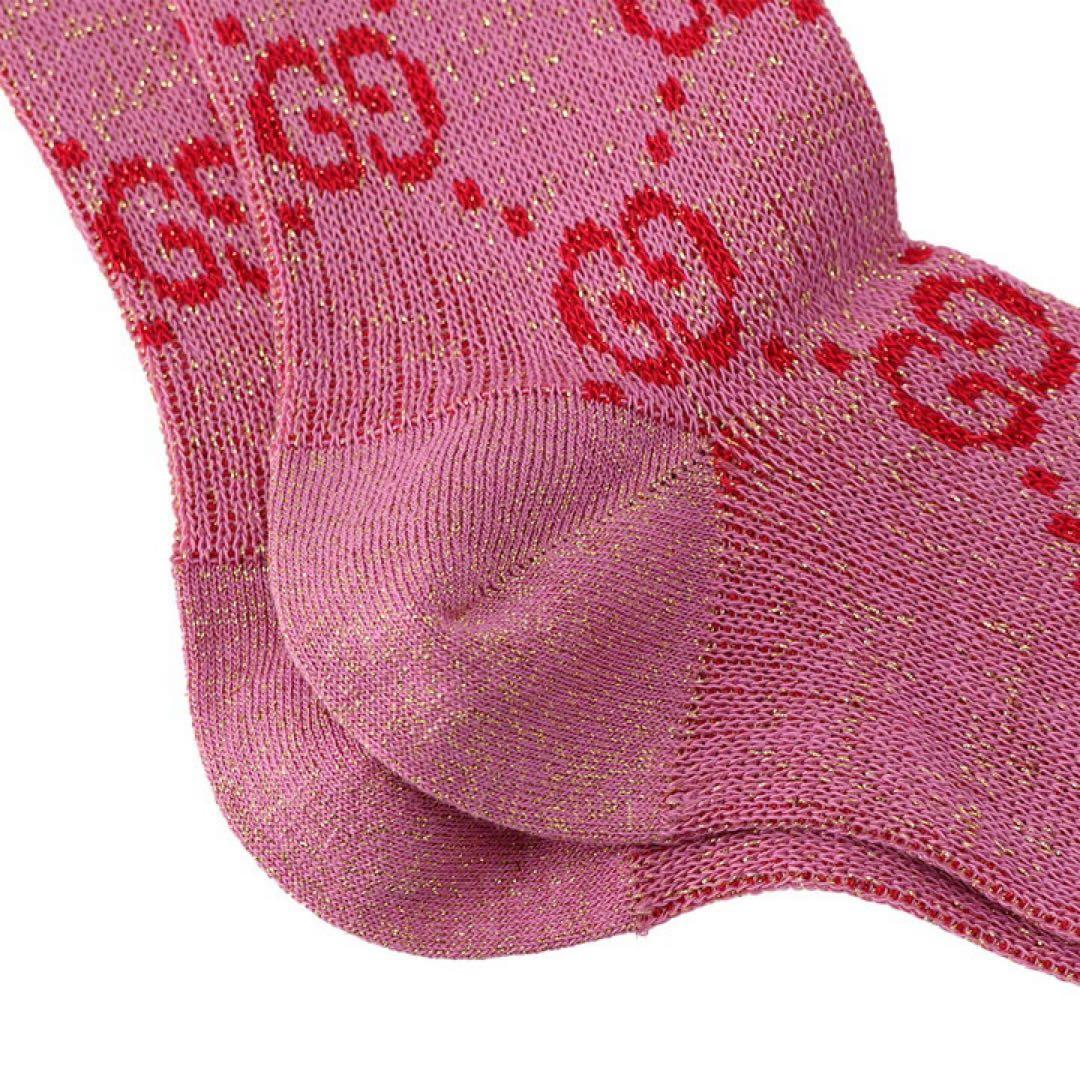 Gucci グッチ　靴下GGロゴ ピンク ロングソックス 新品