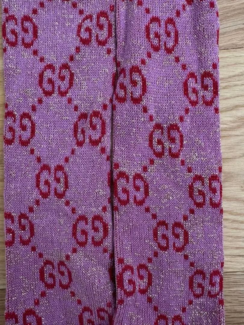Gucci グッチ　靴下GGロゴ ピンク ロングソックス 新品