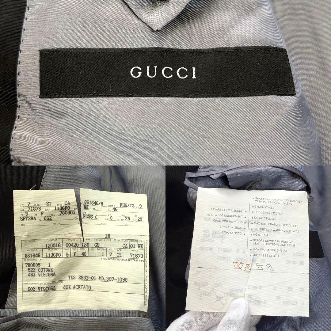 美品✨GUCCI ダブルブレスト テーラードジャケット ドット柄 トムフォード期