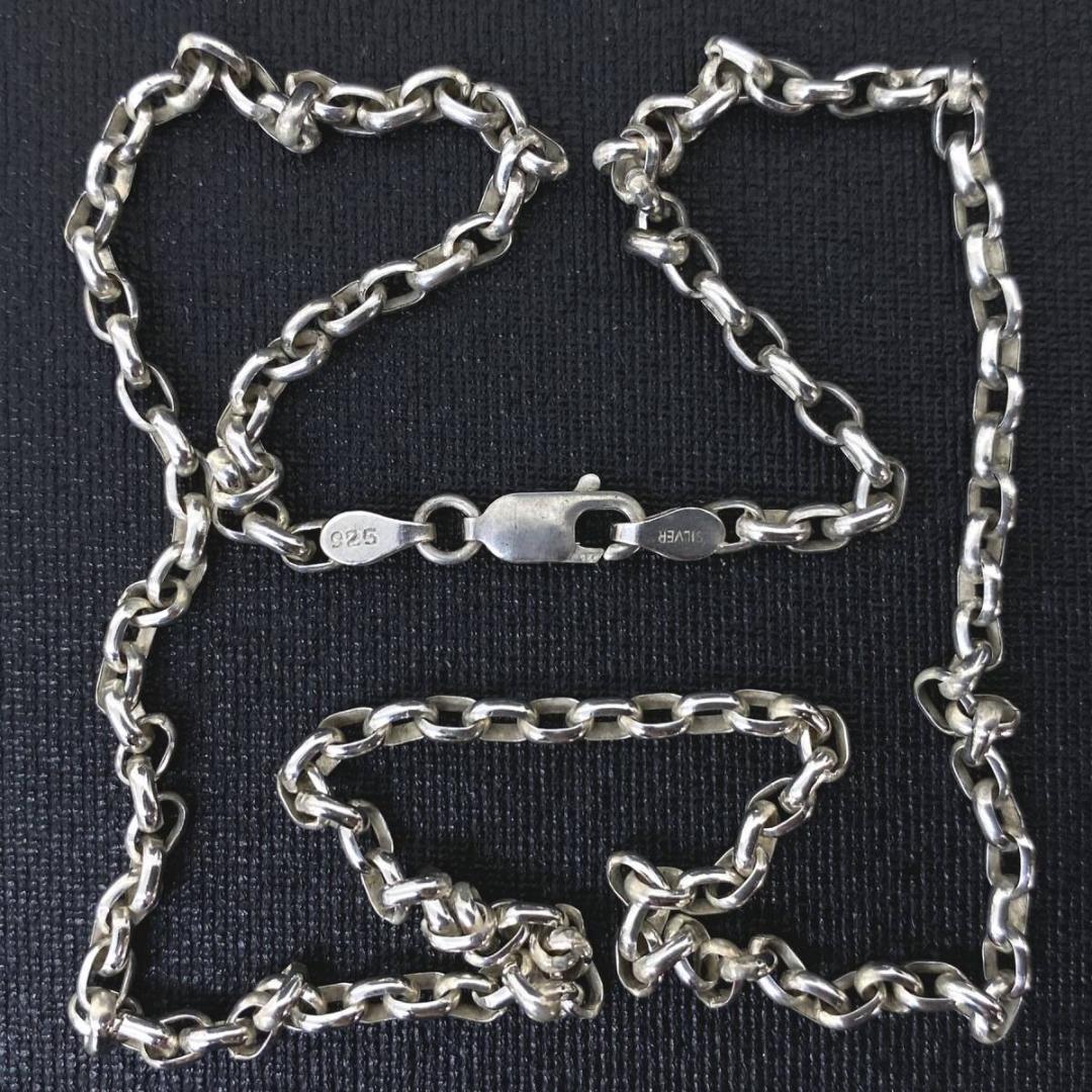 NAVAJO OLD シルバー 925 3mm 細丸 あずき チェーン 47cm