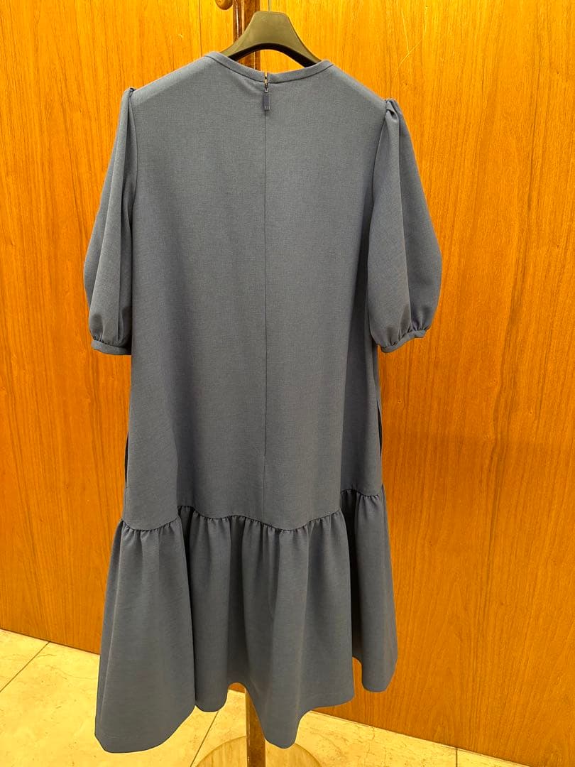 René ブルー 半袖 ワンピース 36