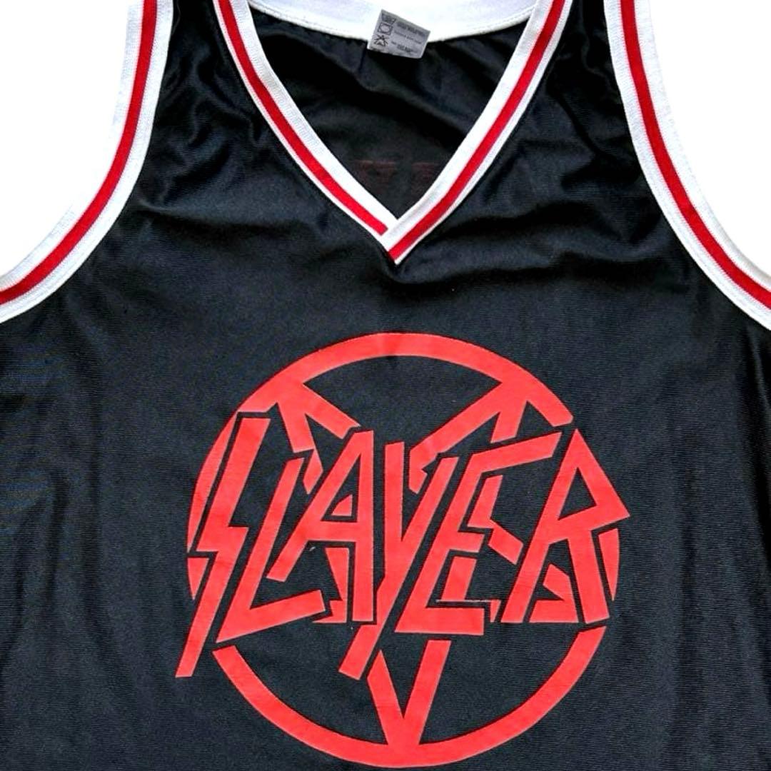 USA製古着◎SLAYER ゲームシャツ XL 丈81 ユニセックス