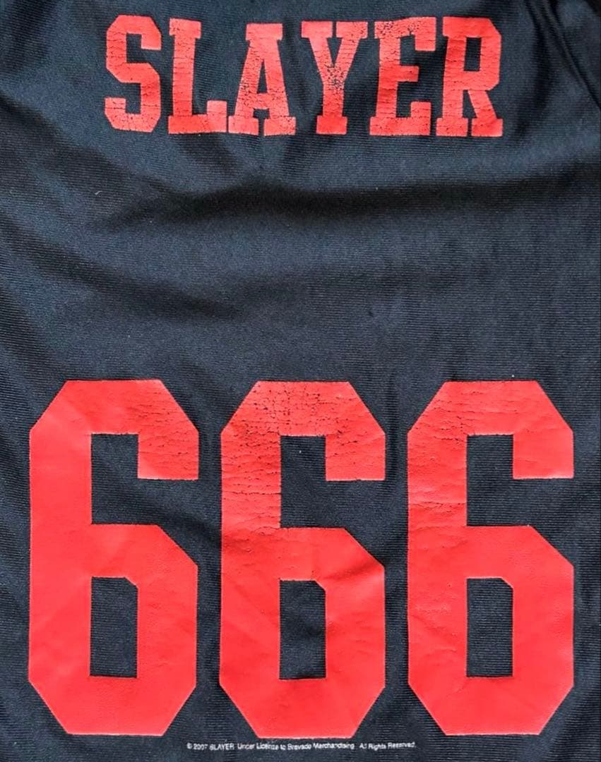 USA製古着◎SLAYER ゲームシャツ XL 丈81 ユニセックス