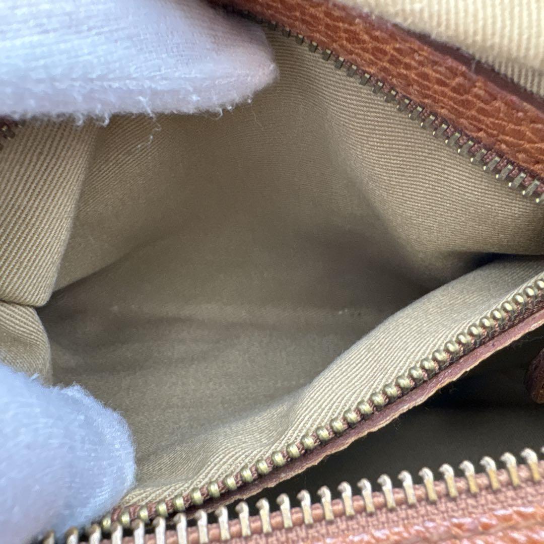 POLO RALPH LAUREN ミニボストンバッグ　レザー　シボ革