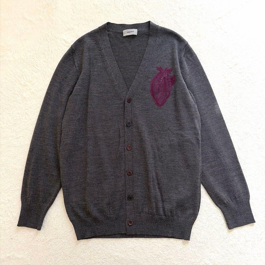 UNDERCOVER アンダーカバー 13AW 心臓刺繍 フリル カーディガン
