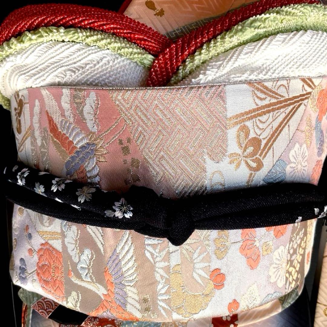 振袖フルセット　桂由美ブランド　手描き友禅　金彩　成人式振袖　振袖