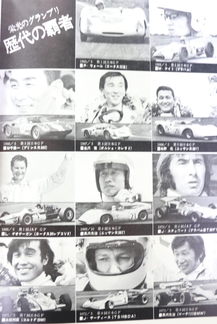 貴重！１９７４・７５・８３　Ｆ２による JAF・日本グランプリ公式プログラム４冊