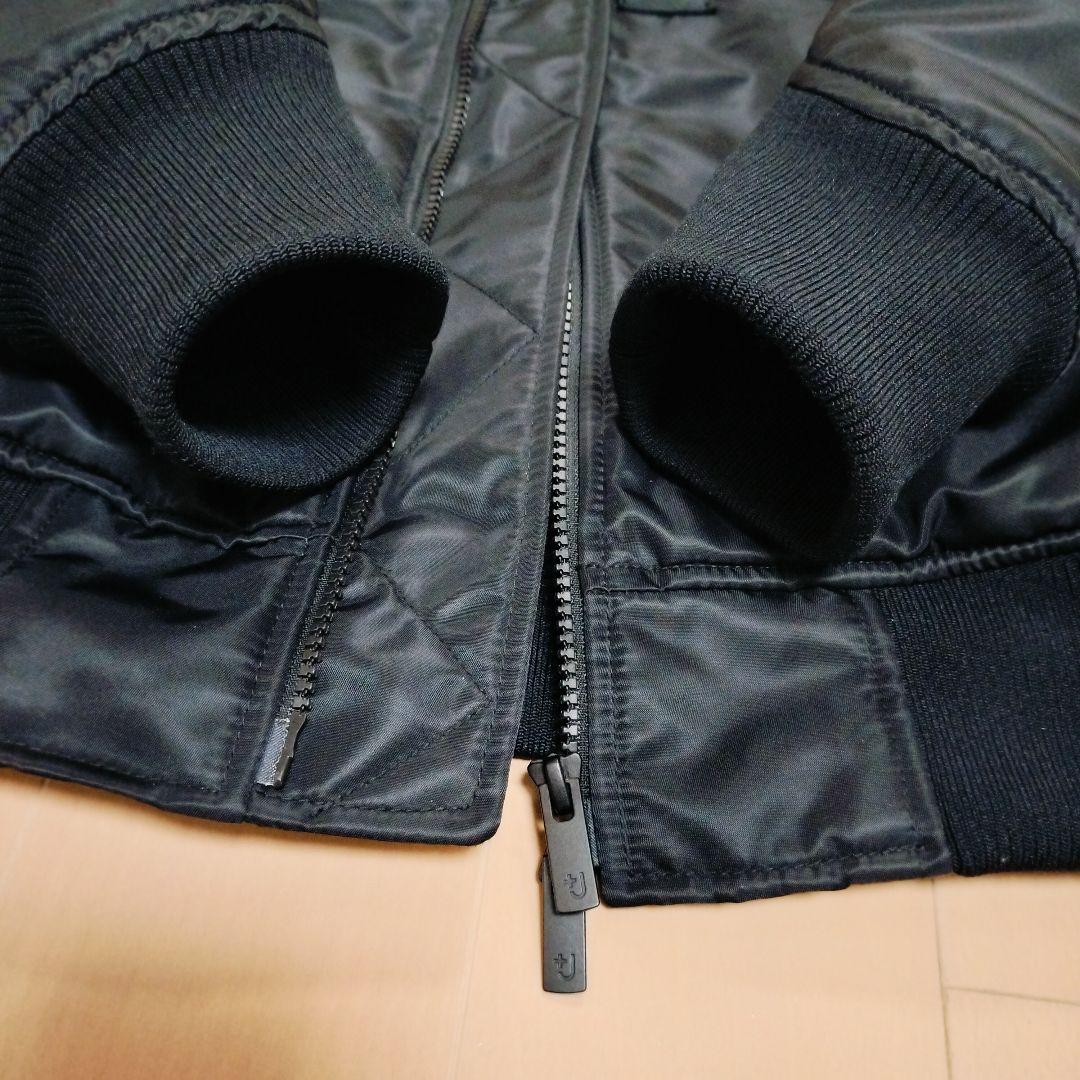 UNIQLO +J　ブラック　L　MA-1 ハイブリッドダウン オーバーサイズ
