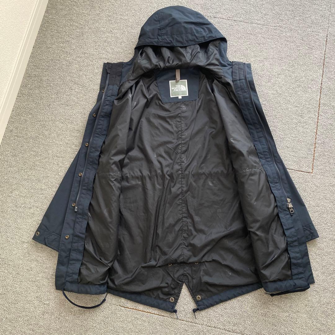 【ほぼ新品】Sサイズ ノースフェイス ネイビー モッズコート レディース