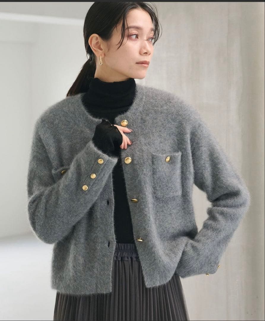【美品】green label relaxingデイリーエリートカーデ