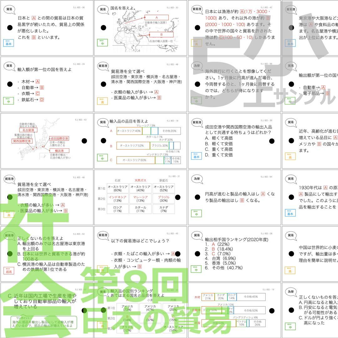 中学受験【5年上 社会・理科 6-19回】組分けテスト対策 予習シリーズ