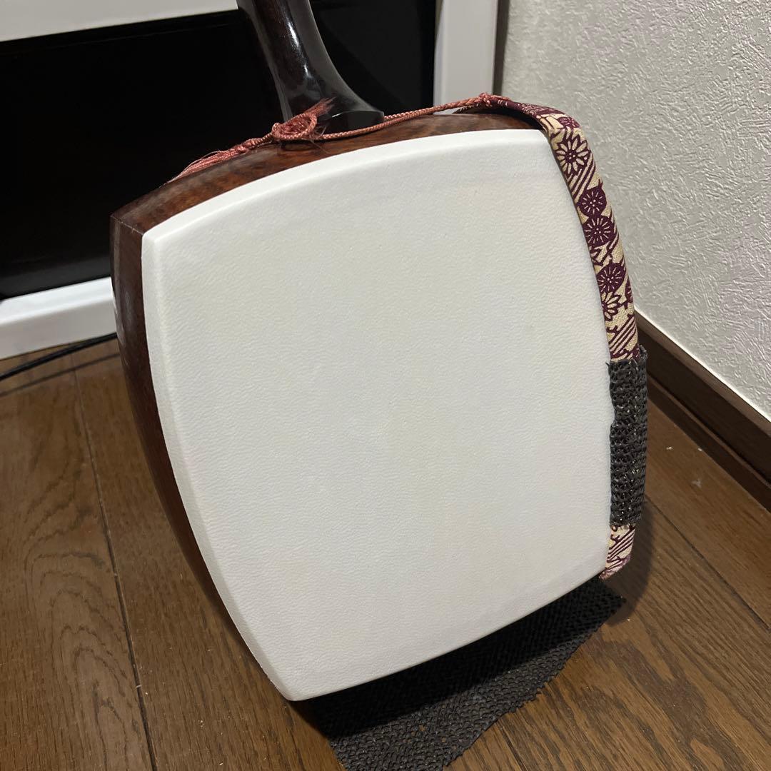 紅木 三分割 三味線 本体　細棹　長唄　小唄