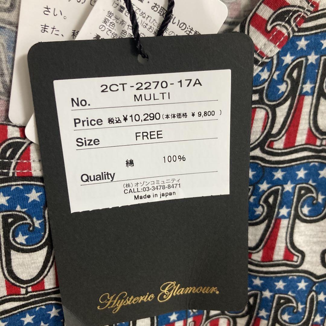 新品タグ付★hystericglamourDETROIT総柄Tシャツ★アメリカン