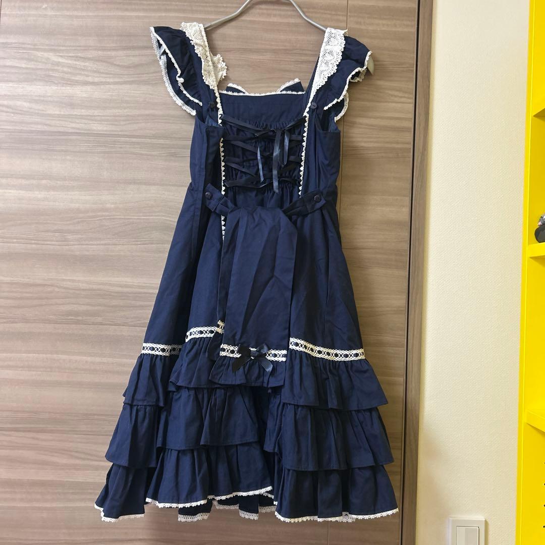 Cute Heartジャンパースカート Angelic Pretty 紺 コン