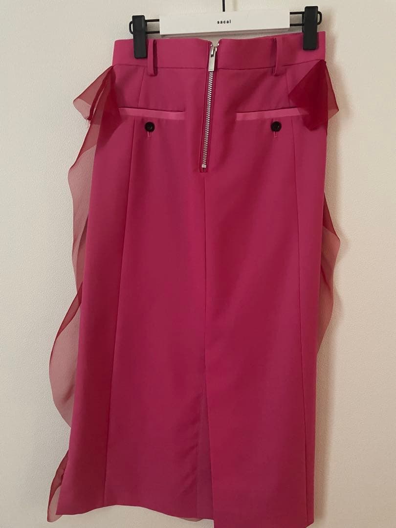 TW　Sacai フリルタイトスカート