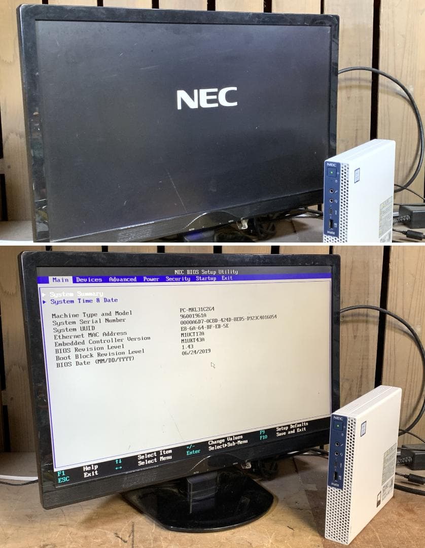 NEC 超小型/使用極少SSD/Win11 Pro 25H2/MKL31C-4