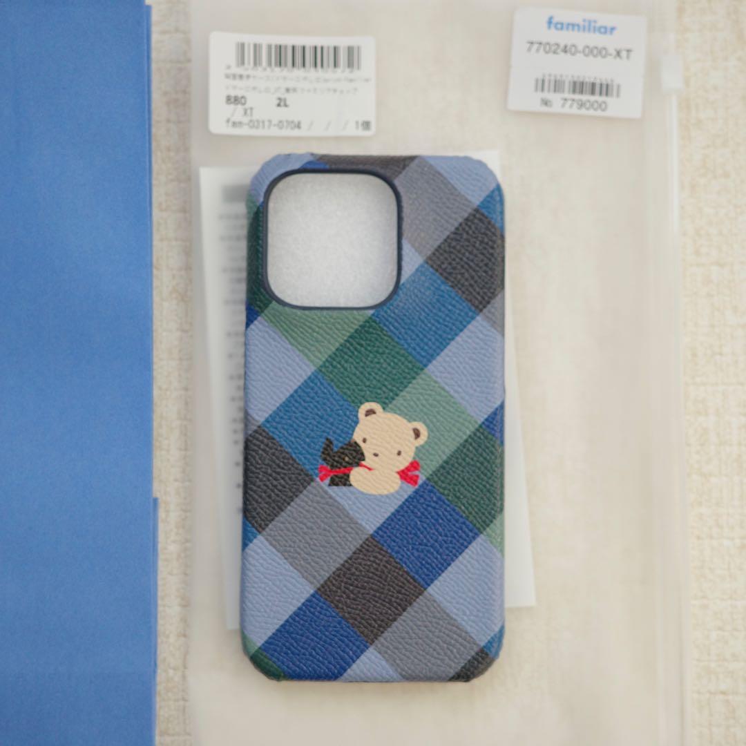 familiar チェック柄 iPhoneケース iphone14pro