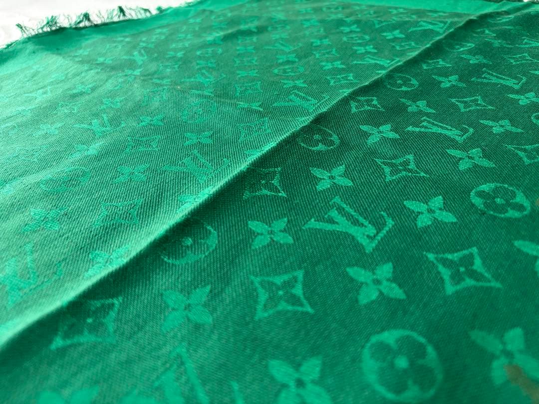 LOUIS VUITTON モノグラム ショール グリーン