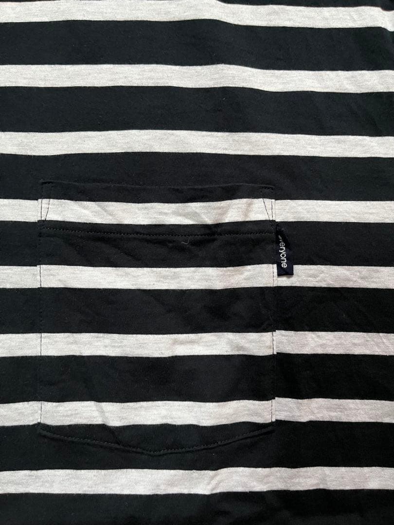 トップス everyone high gauge cotton border tee M