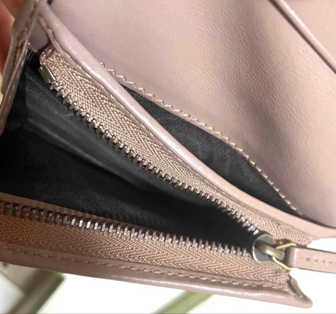 GUCCI 財布　GGマーモント　ピンク　ピンクベージュ