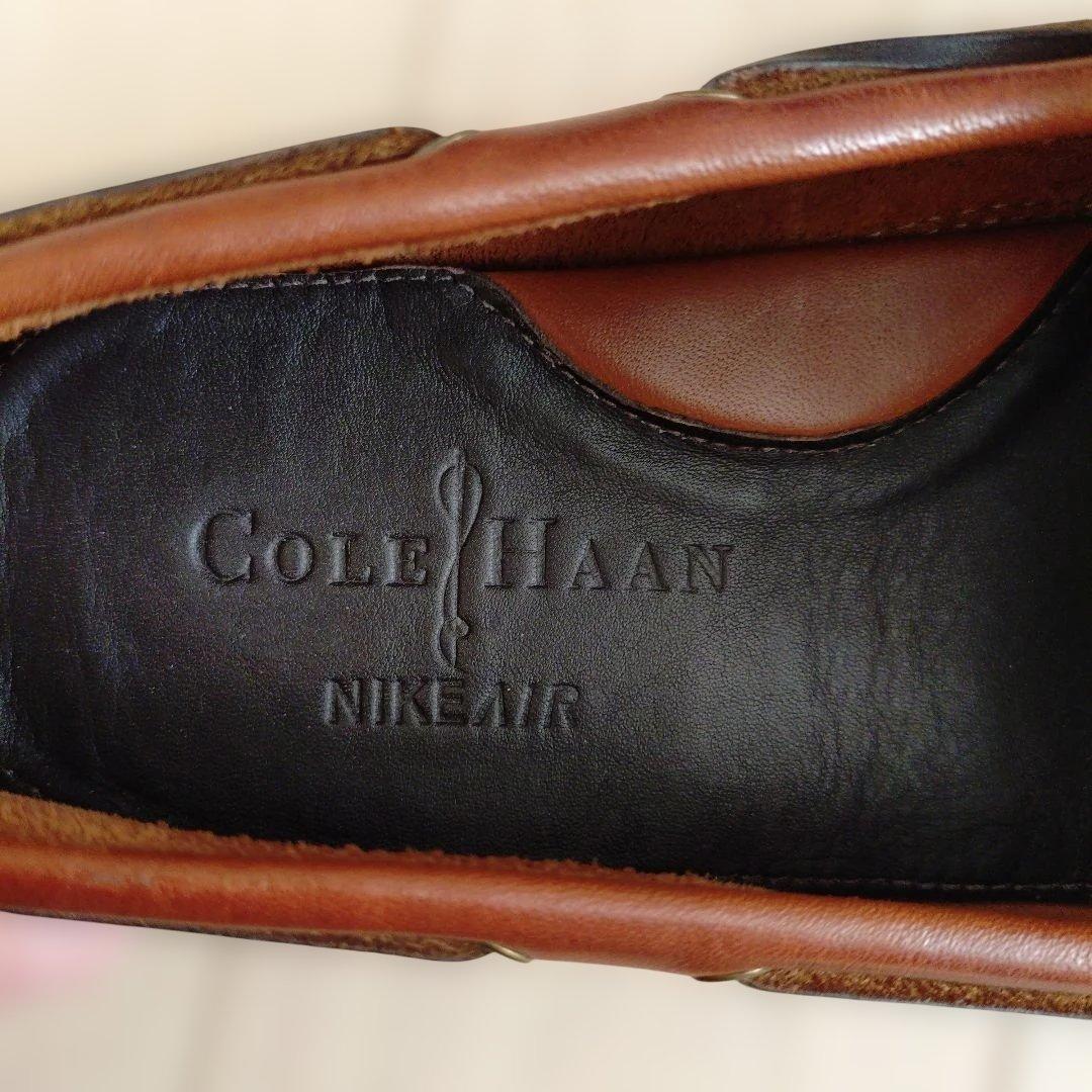 COLE HAAN 本革ブラウン モカシンローファー　ドライビングシューズ