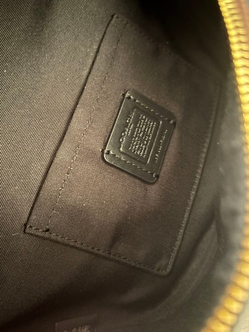 COACH ボディバッグ ウエストバッグ シグネチャー ブラウン