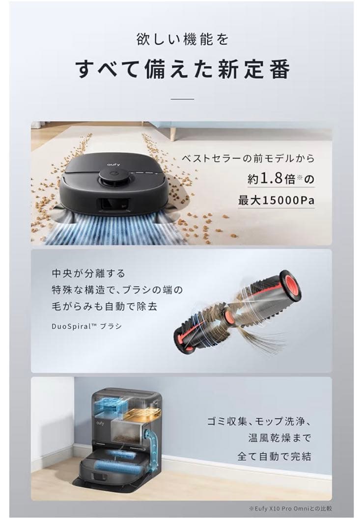 Anker Eufy Robot Vacuum Omni C28 全自動 モップ