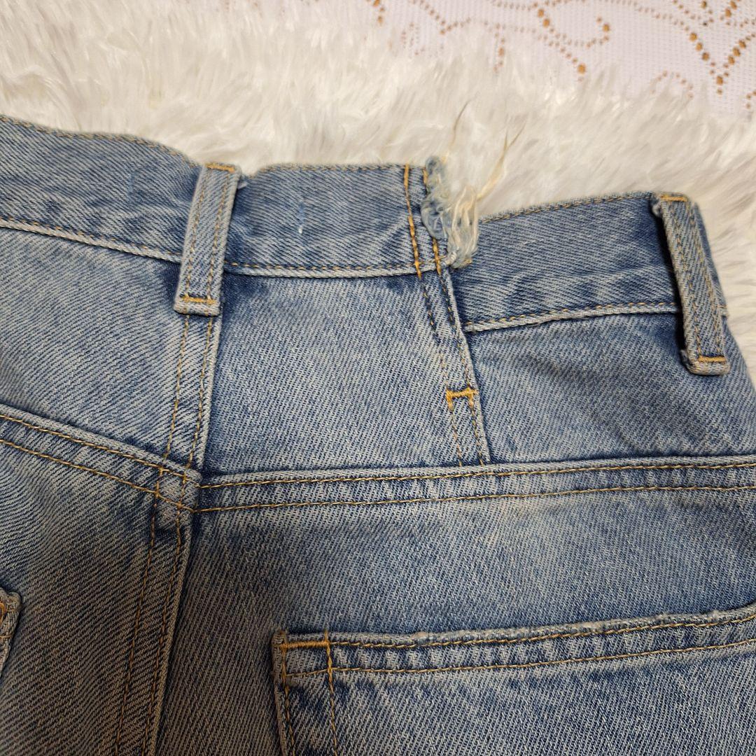 moussy CROSS WAIST WIDE STRAIGHTデニム