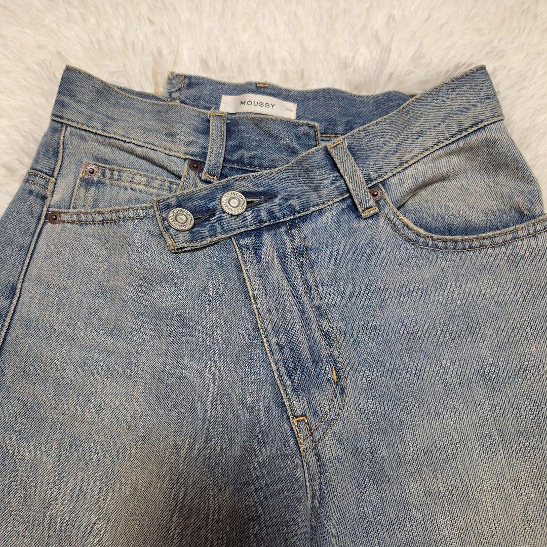 moussy CROSS WAIST WIDE STRAIGHTデニム