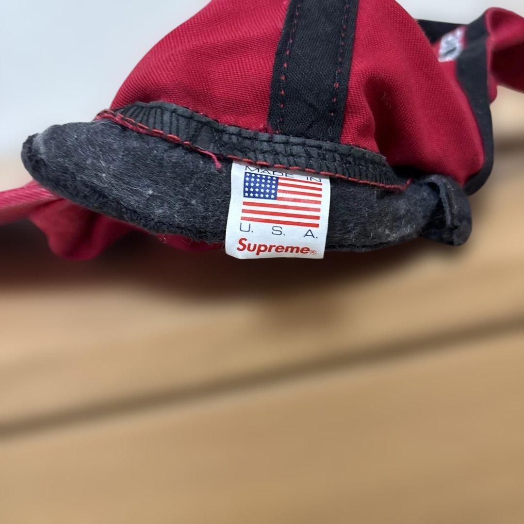 SUPREME Sロゴ 赤 キャップ