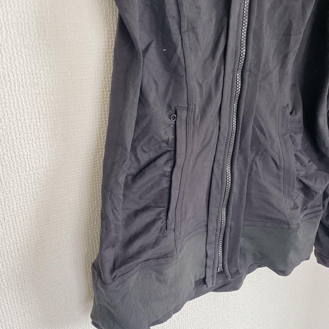 Lululemon 【8】ブラック フルジップ　ジャケット　黒　アウター