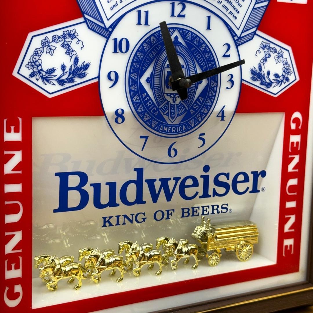 Budweiser バドワイザー ビンテージ 時計 壁掛け時計 ライト ビール