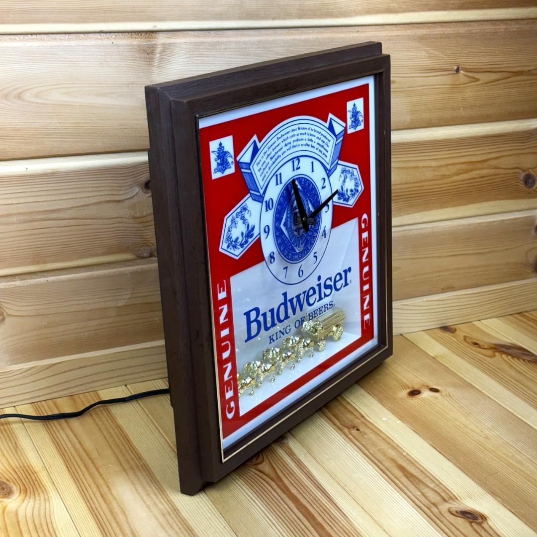Budweiser バドワイザー ビンテージ 時計 壁掛け時計 ライト ビール
