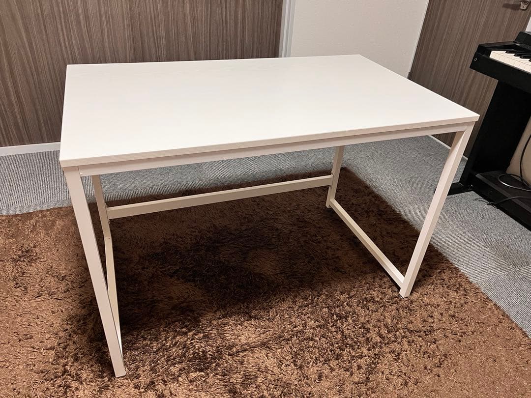 ホワイトパソコンデスク 幅100cm