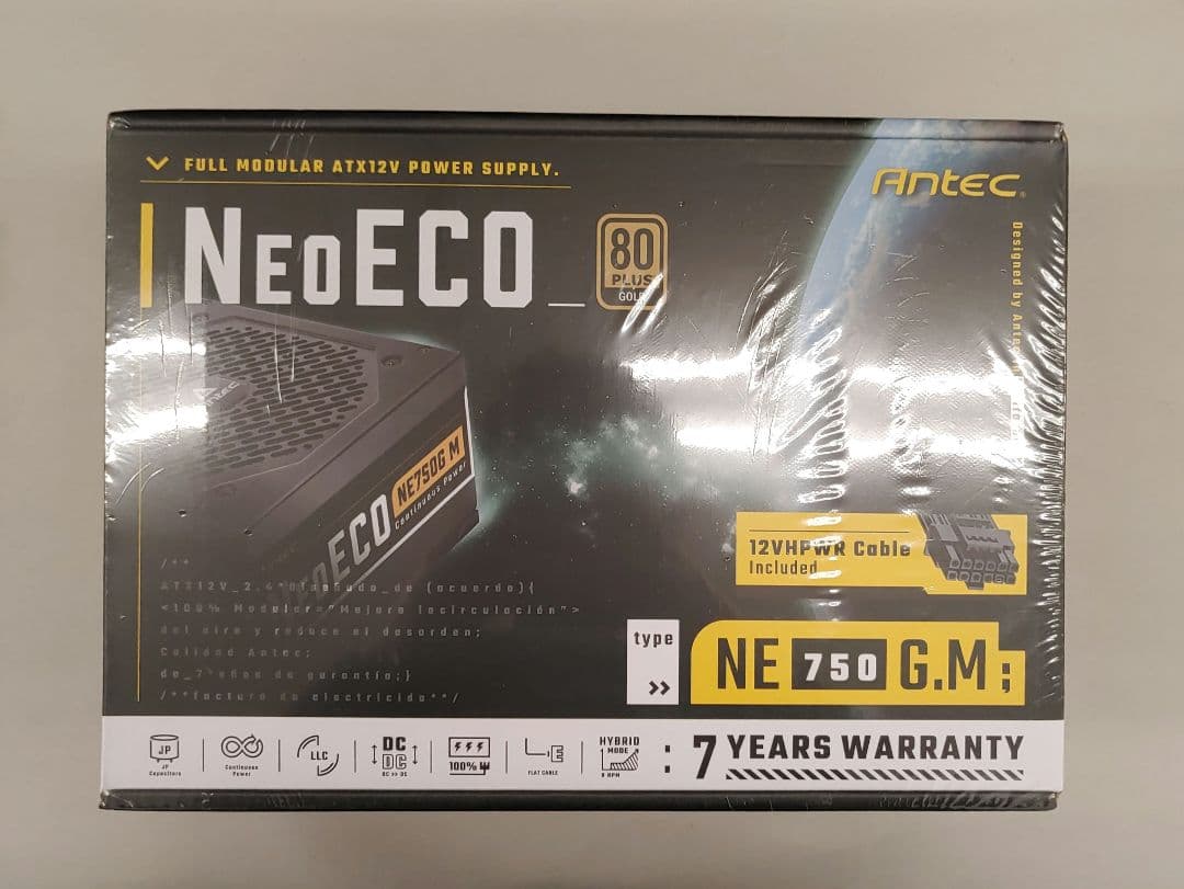 509247【ANTEC】 80PLUS GOLD認証取得 電源ユニット750ｗ