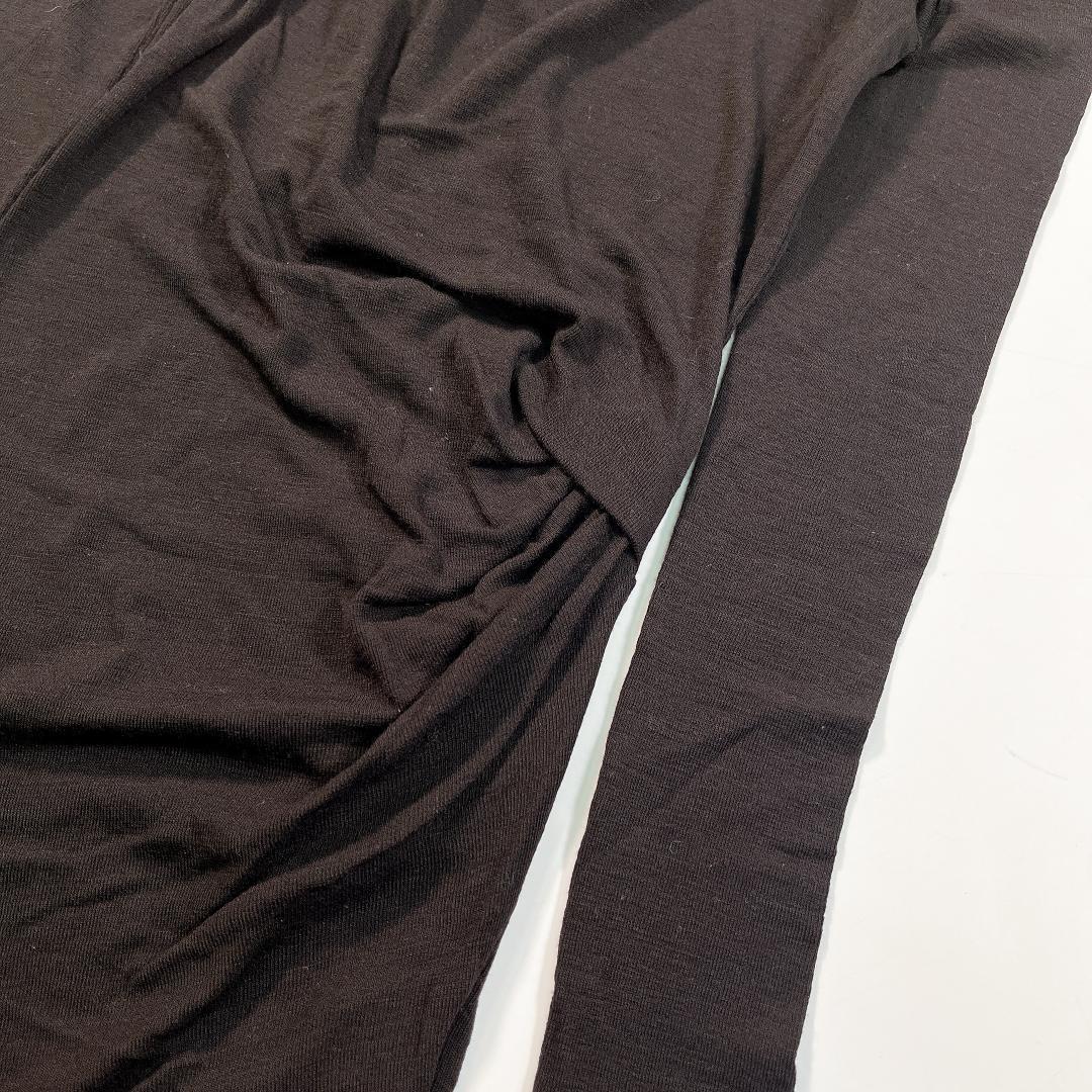 HELMUT LANG ニット ワンピース 黒 タイト ウール サイズP