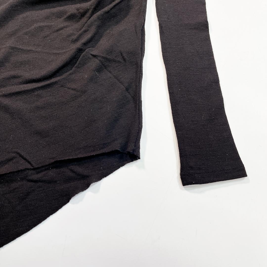 HELMUT LANG ニット ワンピース 黒 タイト ウール サイズP