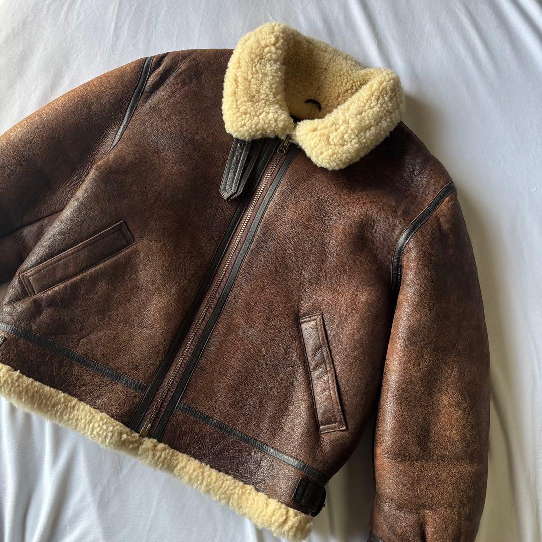 極上 Old b-3 wind armor flight jacket