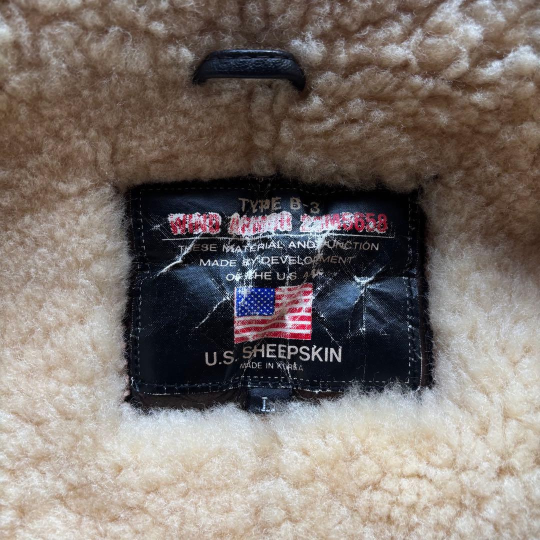 極上 Old b-3 wind armor flight jacket