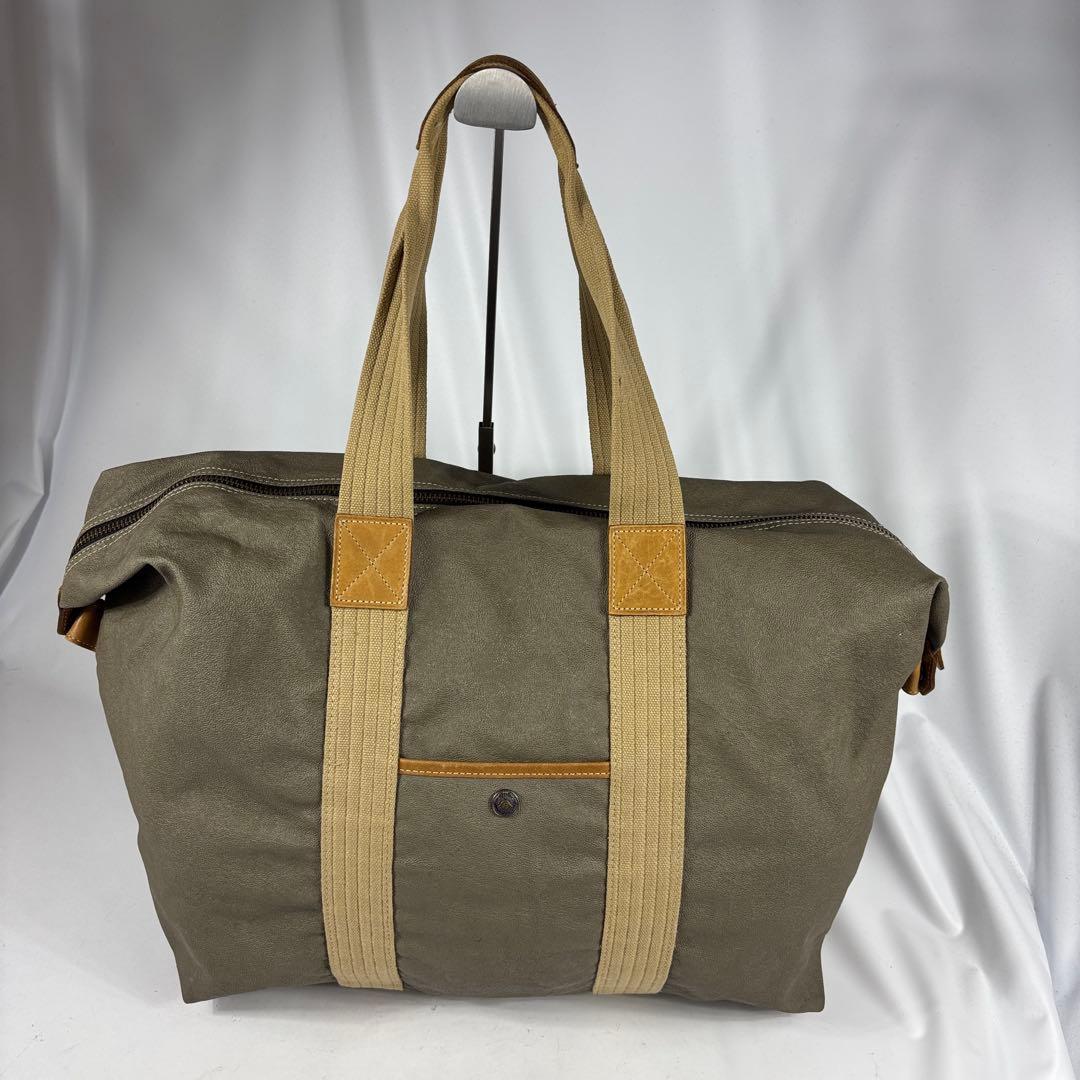C.P.Company PVC加工ボストンバッグ　オリーブ　ベージュ系　Y2K