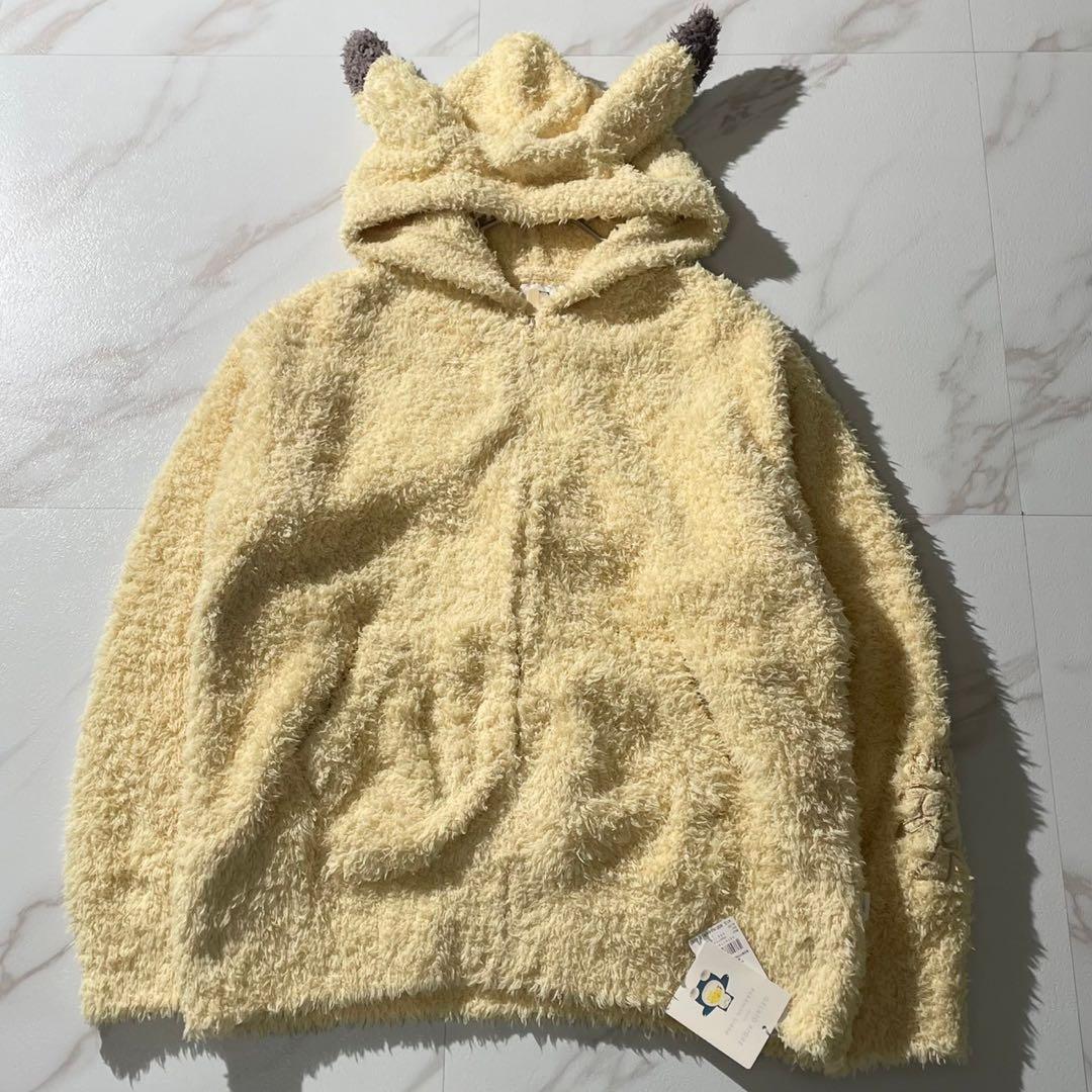 正規品✨新品タグ付　ジェラートピケ　ピカチュウ　パーカー&パンツ　フリーサイズ