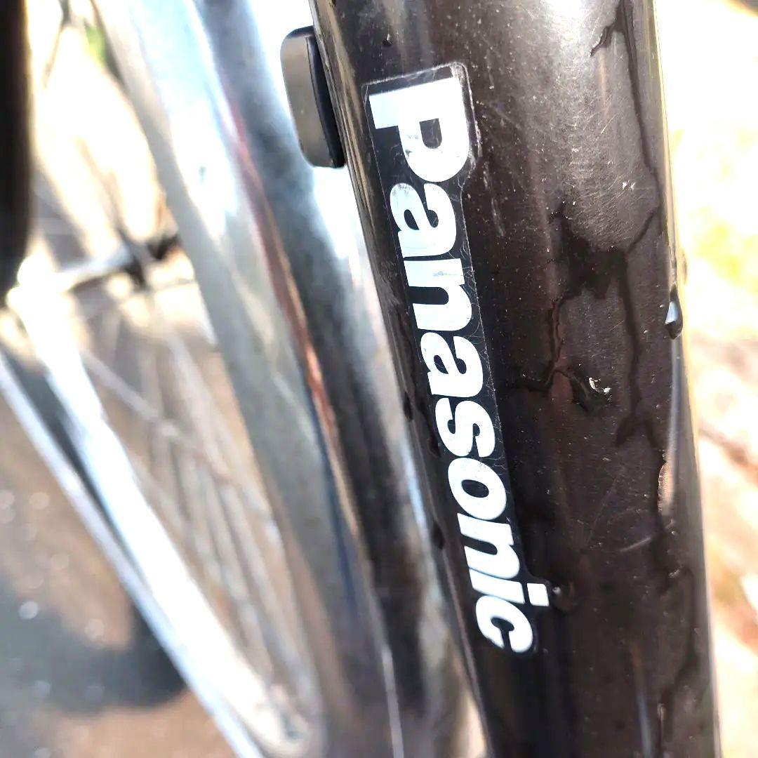 Panasonicビビ電動自転車 黒 前カゴ付 バッテリー バッテリー充電器付