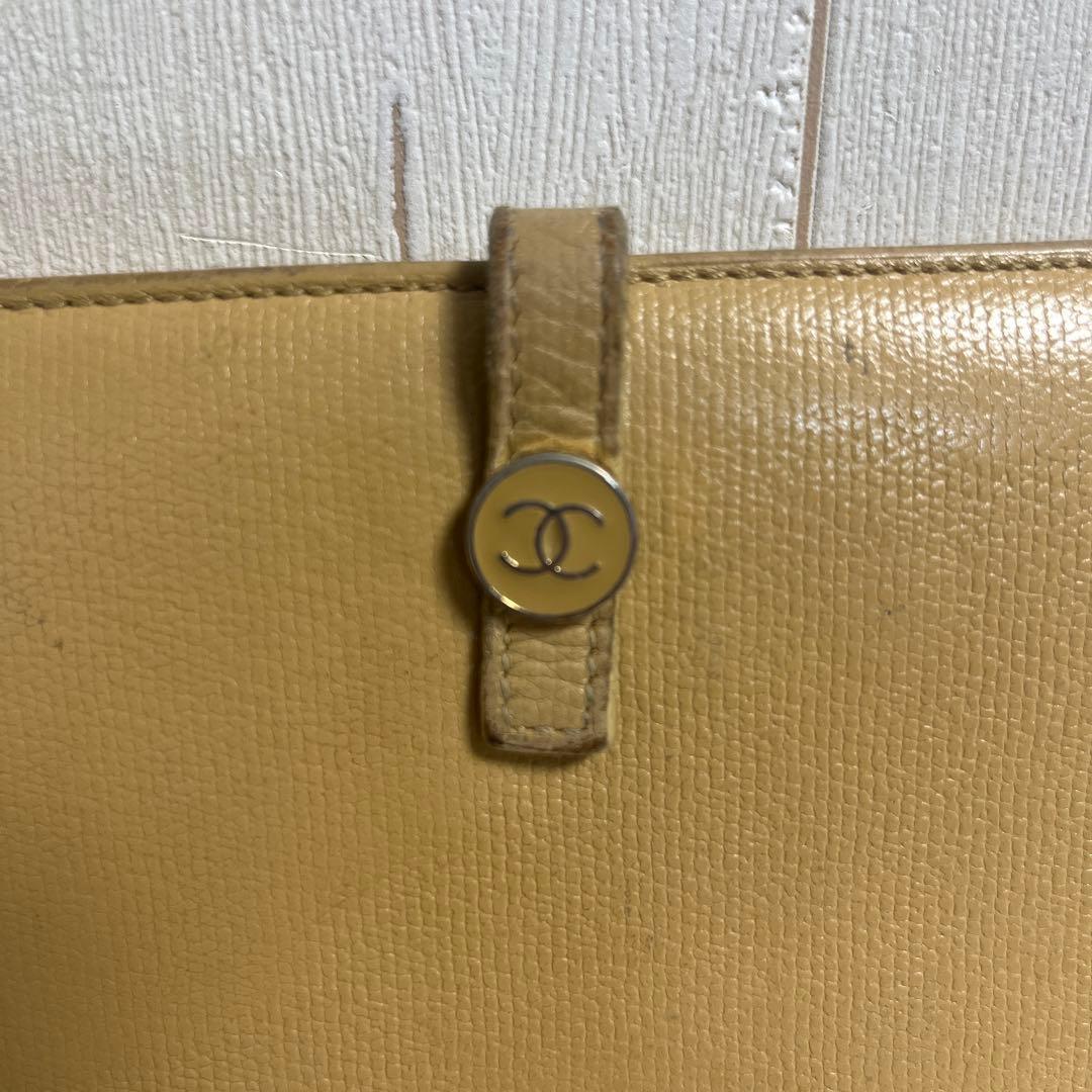 CHANEL ベージュ 長財布　タグ付きおまけキーケース付