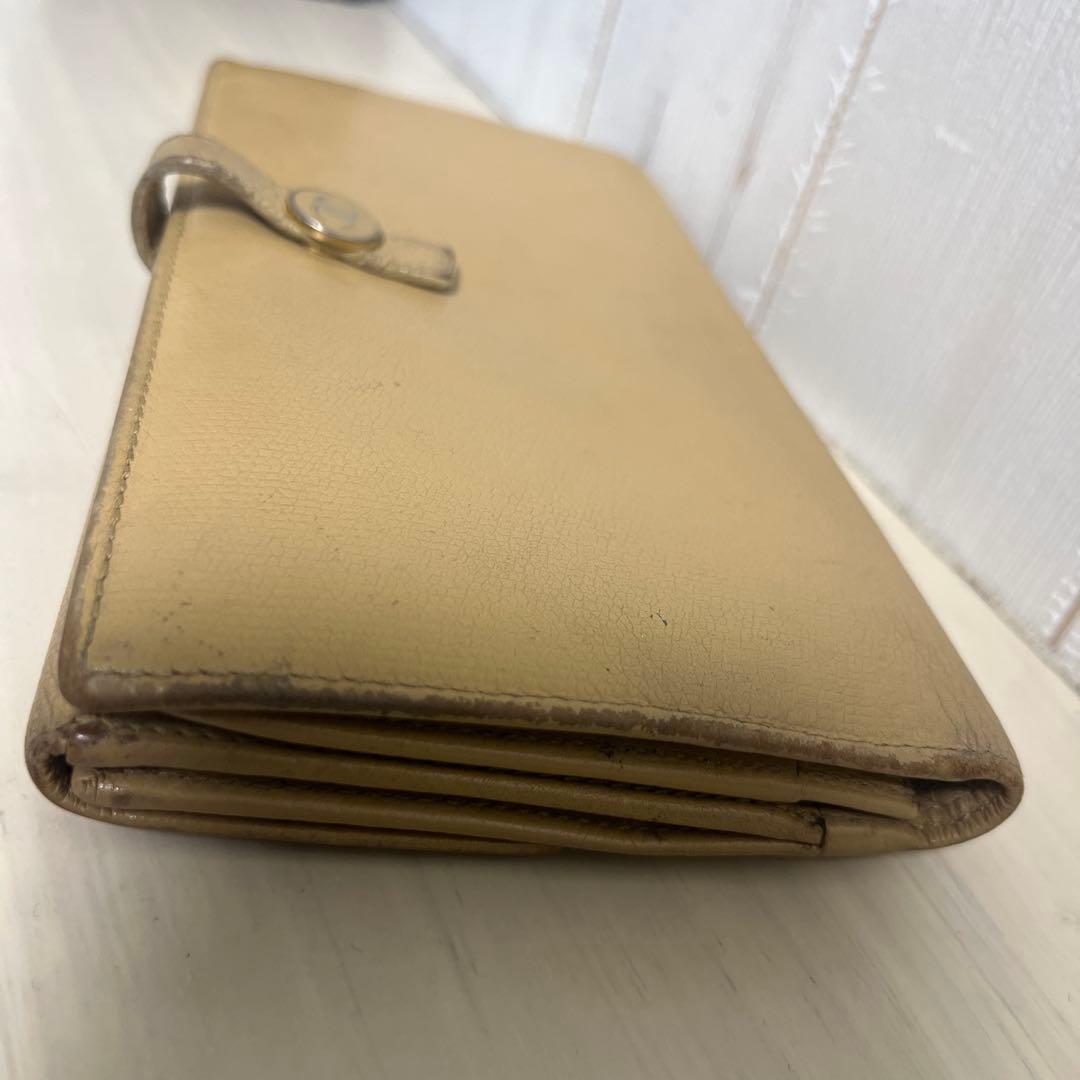 CHANEL ベージュ 長財布　タグ付きおまけキーケース付