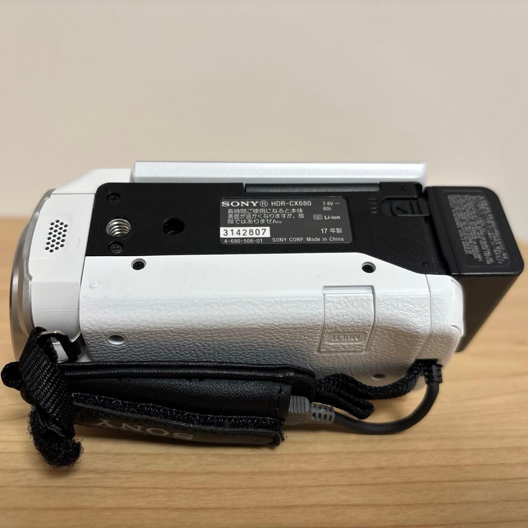 【美品】SONY HDR-CX680 ホワイト 64GB内蔵メモリ ハンディカム
